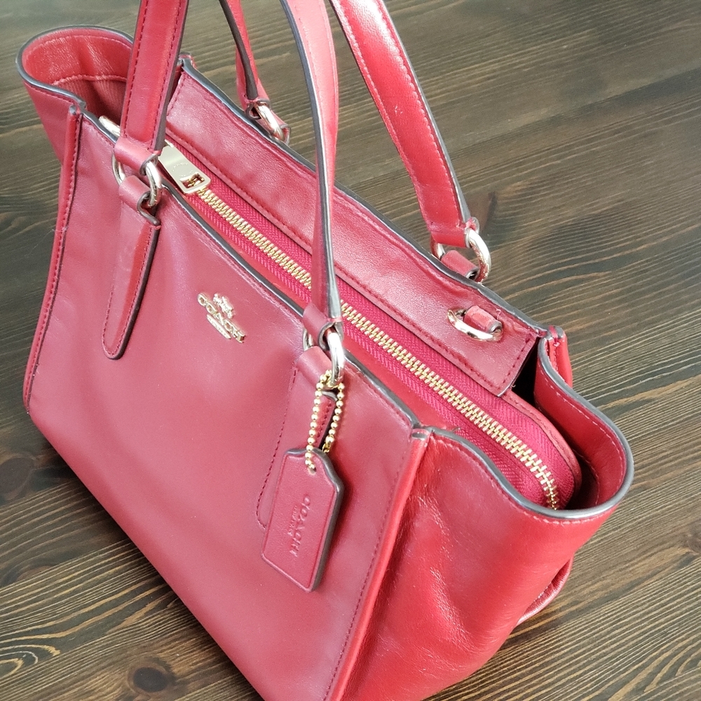Brand New Coach SMTH Mini Crossbody Red Current - Picture 7 of 11